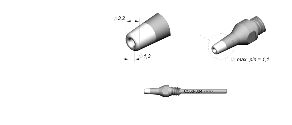 C560004 - Tip for DR560 desoldering iron